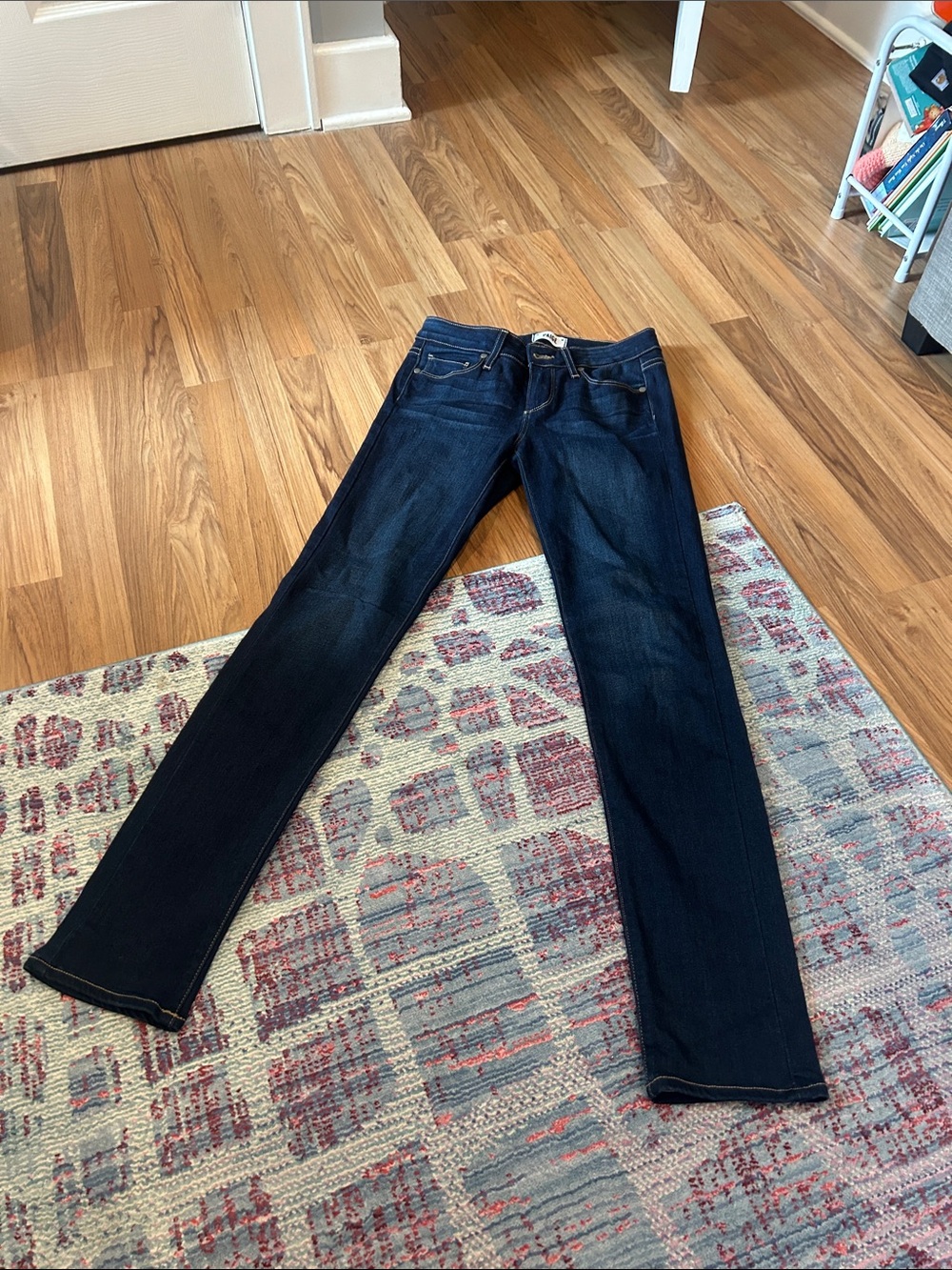 PAIGE Dark Indigo Skinny Jeans